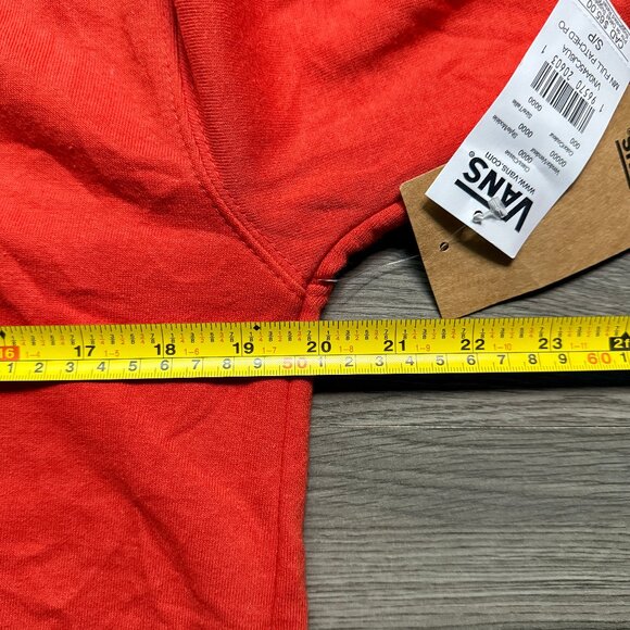 *NEW Vans Men's Full Patched Hoodie - Orange - Picture 9 of 10